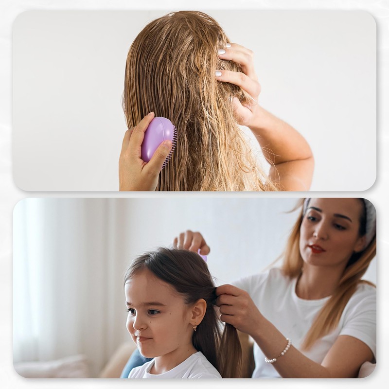 VOCOSTE ヘアーブラシ ヘアぶらし ミニ 携帯用ブラシ 人気 女性 キッズ 可愛い エッグヘアブラシ