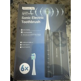 Phylian Pro U17 series Sonic Electric Toothbrush Rechargeable 5 brushing modes.