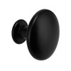 MUKLEI 30 PCS Black Round Cabinet Knobs, Matte Door Knobs