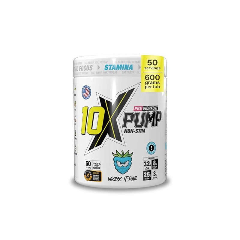 Non Stim Pre Workout Powder No Caffeine Beta Alanine Creatine