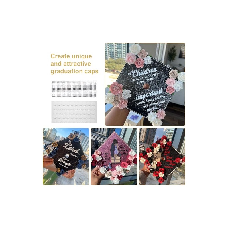 2025 Graduation Cap Decorations kit Graduation Cap Topper Blank, 12