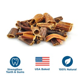 Best Bully Sticks Gullet Jerky Bites, 1.5lb Bag - Natural Rawhide-Free Bully Bites for Dogs Beef Gullet Mix - Crunchy Dog Chews, Dog Training Treats