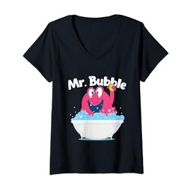 Mr. Bubble - Bubble Bath Hot Tub Wellness Bathtub V-Neck T-Shirt