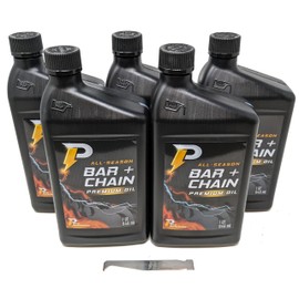 Power Performance 5-Quarts Premium All-Season Bar and Chain Oil Quart and Bar Tool