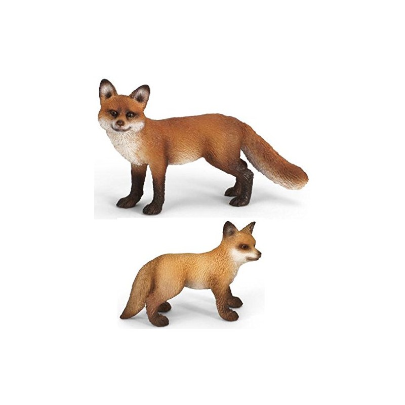 Schleich Red Fox and Kit Animal Playset 2 Figures 14648