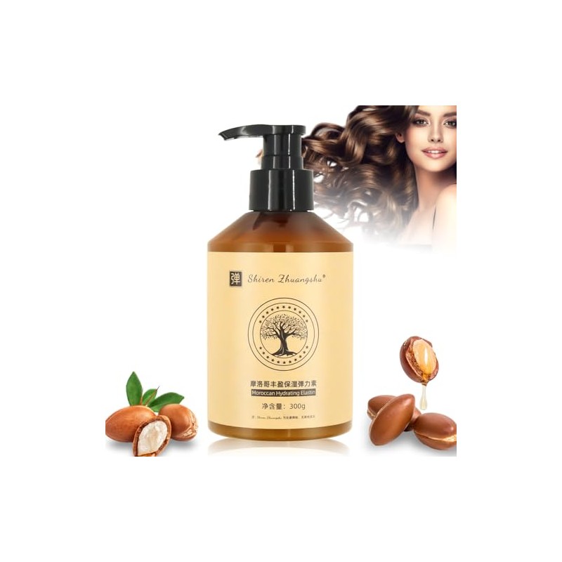 Meanju Long-Lasting Styling Moroccan Volume 300 g, Moroccan Curl Cream,