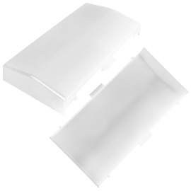 S53740000 Bathroom Fan Light Lens Cover for Broan Nutone Heater and Ventilation Replaces 605P, 660, 660P, 660RP, 665, 665F, 665RF, 665RP, 665RSP, 668, 668N, 668P Exhaust Fan Light Cover 2 Pack