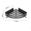DJRDym Corner Caddy Bathroom Shower Shelf Wall Mounted No Drilling