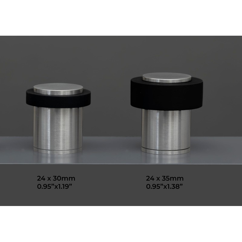 EVI Herrajes Door Stop, Stainless Steel, 24 x 35 mm,