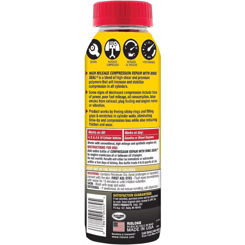 Bar's Leaks Rislone 4447 Compression Repair with Ring Seal -
