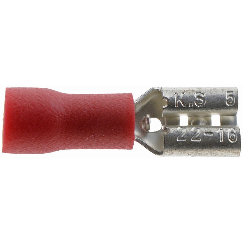 Dorman 86425 22-18 Gauge Female Disconnect, .187 in., Red, 20