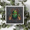 Abris Art Mid-Sized Bead Embroidery kit - Emerald Beetle AMB-105