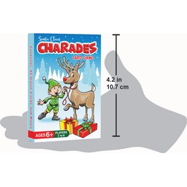 Santa Claus Charades for Kids Ages 6+ – a Fun Family Christmas Game Kids and Adults can Play Together - No Reading is Required to Play - a Great Gift, Stocking Stuffer or Party Game – No Timer Needed