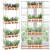 FillTouch 4 Tiered Hanging Herb Planters Hanging Herb Garden Wall