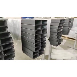 New Euro Fences LLC Aluminum Horizontal Slat for Fence Panels or Gates 4" x 0.8" x 72"L Black, New