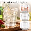 50 Pack 12oz Clear Disposable Stemless Wine Glasses
