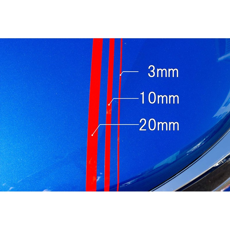 MYS MM-43 Reflective Tape, Red, 0.4 inches (10 mm x