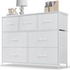 Dresser for Bedroom, 7 Storage Drawers, Anti-Tip Wide Fabric Closet