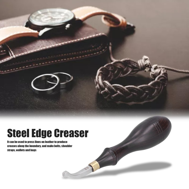Steel Edge Creaser Comfortable Grip Exquisitely Made Easy Use Leather