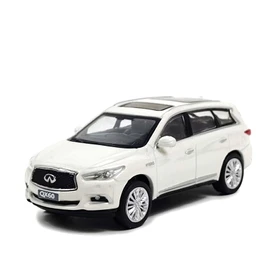 Paudi Model 1/64 Infiniti QX60 2017 Model Car Mini Car Collection White Finished Product