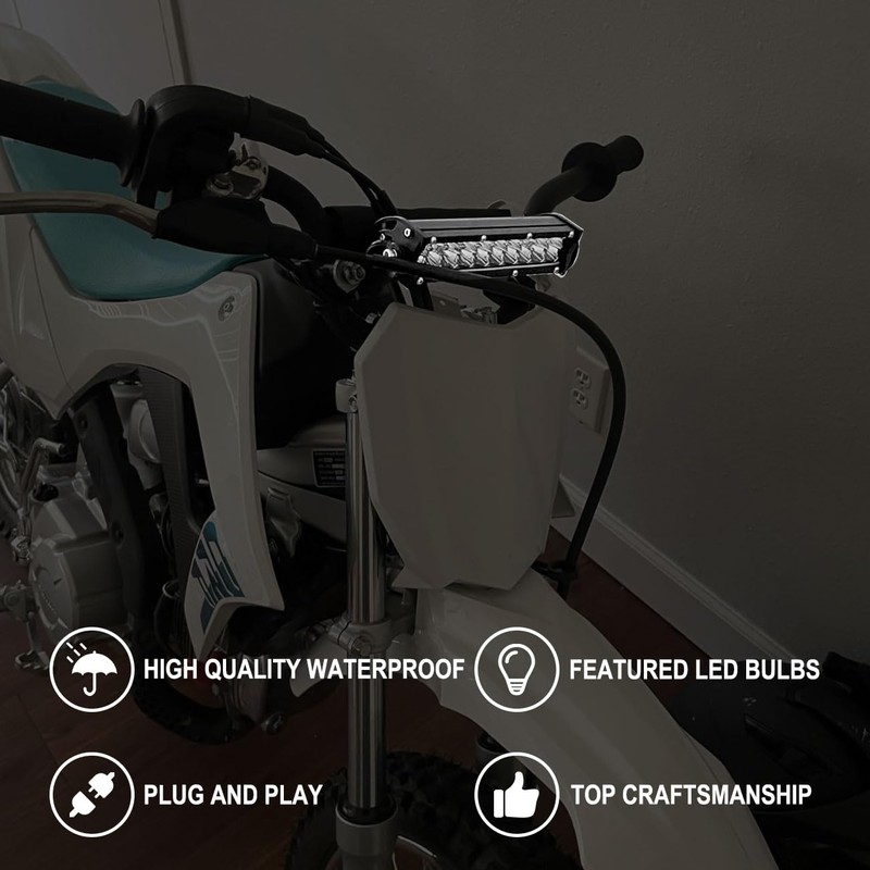 Dirt Bike Light Bar Kit USB switch + Mounting Bracket
