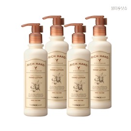 THE FACE SHOP Hand Cream Soft Rich Hand V Lotion 200ml 4pcs / 더페이스샵 핸드크림 소프트 리치핸드 V 로션 200ml 4개