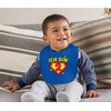 MoonWorks® Baby Bib 1st and 2nd Birthday Superhero Gift Funny