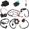 LAXEEM Complete Electrics Wiring Harness Kit, Coil Stator Solenoid Relay