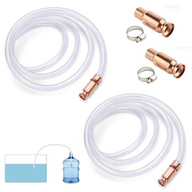 2 Stück Schüttelschlauch Benzin, 1.8M/ 2.5M Selbstansaugende Schlauch Schüttelpumpe Schlauchpumpe zum Umfüllen, Pumpschlauch Schüttelschlauch für Öl Kraftstoff Wasser Transfer Pumpe