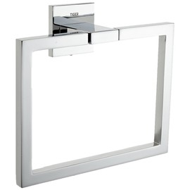 Tiger Items Towel Ring, Stainless Steel, Chrome, 17.5 x 16 x 6 cm