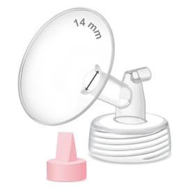 Maymom Pump Part Compatible with Spectra/Ameda Luna Pumps, Syngery Gold; Incl Wide Mouth Flange 14 mm Valve; Not Original Spectra Flange; Replaces Spectra S1 S2, Plus Shield, Pump Parts, Accessories