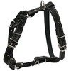 Real Leather Dog Walking Harness Medium Black, 21" - 26"