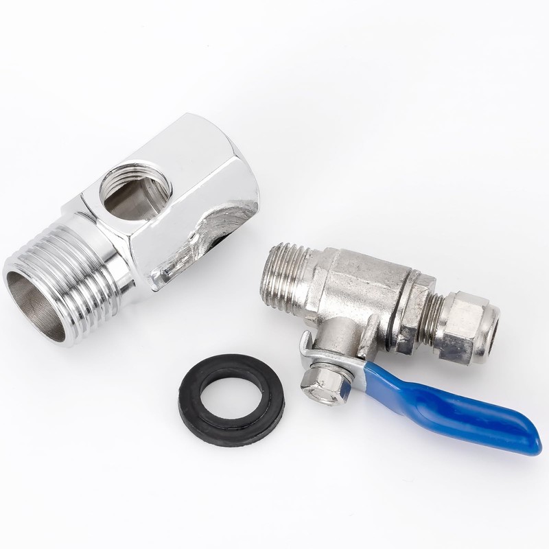 Pxyelec Ball Valve Shut Off Switch RO Feed Water Adapter