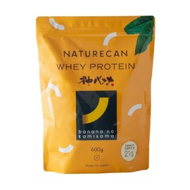 Naturecan ホエイプロテイン (プロテイン 21g)ダイエット/低糖質/低脂質 (600g 20食分/神バナナ味, 神バナナ味)