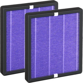 Hfunmo R1 P1801 P1802 Filter Replacement Compatible with YIOU R1 P1802 & Elechomes P1801, for Pet-Raising Families, Purple, 2 Pack