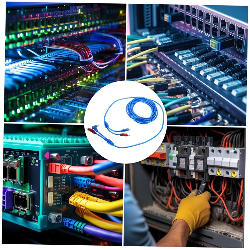 STOBAZA Dual RCA Audio Cable Copper Easy Install Compatible with