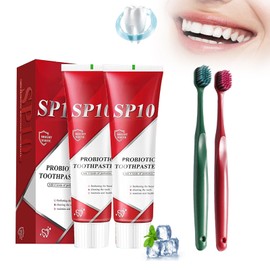 2Pcs SP10 Probiotic Toothpaste UK, Teeth Whitening Toothpaste Multipack for Oral Care, Probiotic Tooth Paste for Deep Cleaning Fresh Breath