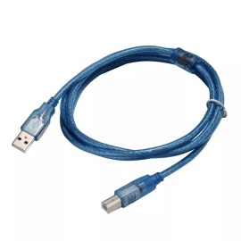 Topzone 5ft USB 2.0 Cable A Male to B Male High Speed USB Printer KVM Data Wire in Blue