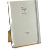 Tizo 8" X 10" Acrylic Crystal Clear Photo Frame, Gold