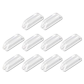 FarBoat 10Pcs Acrylic Pull Plastic Handles 30mm/1.2inch Mini Transparent Hardware for Gift Box Case Handicraft