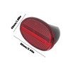 ECSiNG 2Pcs Bike Oval Rear Fenders Reflector 62x43mm Compatible With