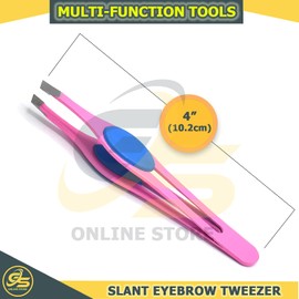 Eyebrow Tweezer Slanted Tip Professional Facial Tweezers For Men And Women by G.S Online Store