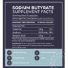 BodyBio Sodium Butyrate | Postbiotic Supplement | Vegetarian-Friendly | 60