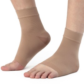 WANDER Ankle Compression Socks Open Toe Compression Sleeve for Plantar Fasciitis Ankle/Heel Support Relieve Arch Pain, Reduce Foot Swelling