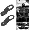 2 Pack Black Aluminum Radiator Stay Mount Bracket With Washer