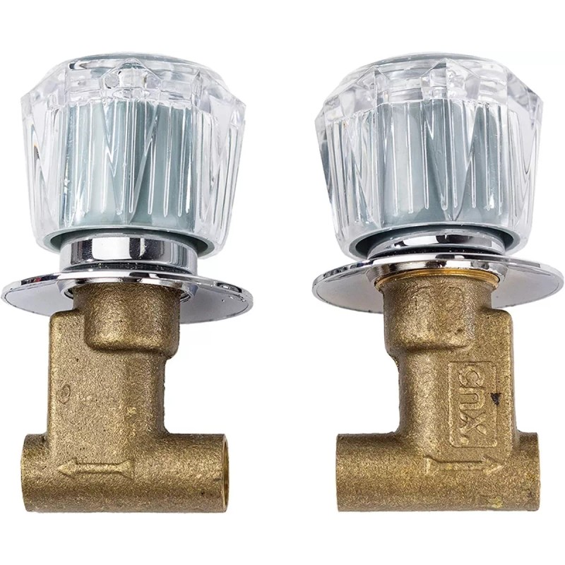 CNX Juego De 2 Llaves Para Regaderascon Un Acabado Transparente