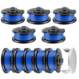11Pack Compatible with Hart Auto-Feed String Trimmer Cordless Trimmers and Cover Cap Replacement Part,Replacement Hart Auto-Feed Spool Line each Pre-Wound 0.065" String Spool 11ft (10Spools, 1Cap)