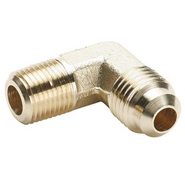 Dixon 149F-4-2-pk20 SAE 45 Degree Male Elbow Flare Fitting, 1/4" Tube, 1/8" Pipe, 7/16"-20" Straight, Brass (Pack of 20)