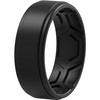 ThunderFit Silicone Rings for Men, Breathable Patterned Design Sleek Step