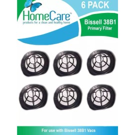 DVC Bissell Home Care Bissell 38B1 Primary Filter For Stick Vacuum 6 Pack